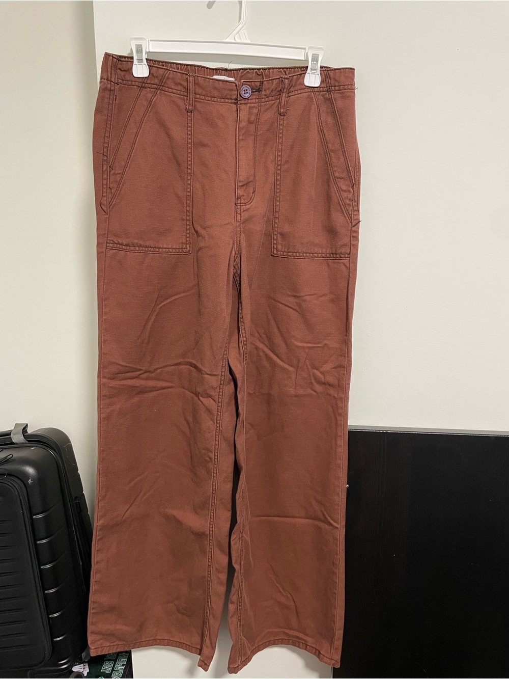 7 Rust Brown Casual Workwear Pants